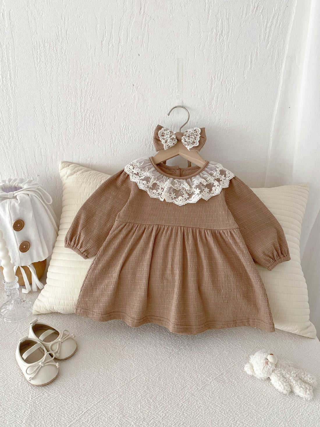 Baby Princess Romper Long Sleeve Dress Outfit