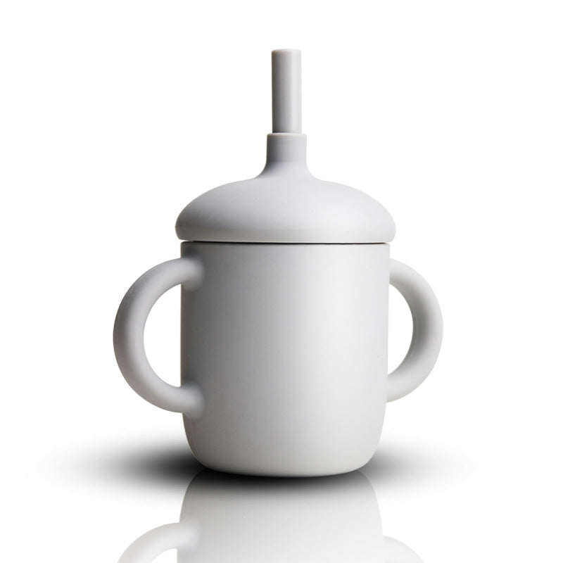 Silicone Baby Sippy Cup With Straw Leakproof Design